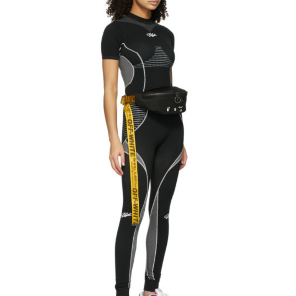OFF-WHITE Athleisure Seamless Legging in Black & White